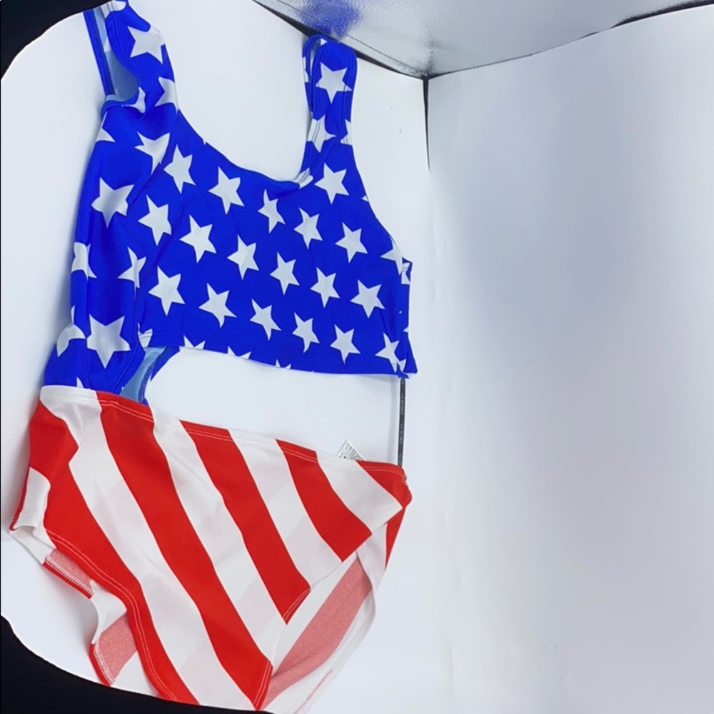 American flag bathing suit